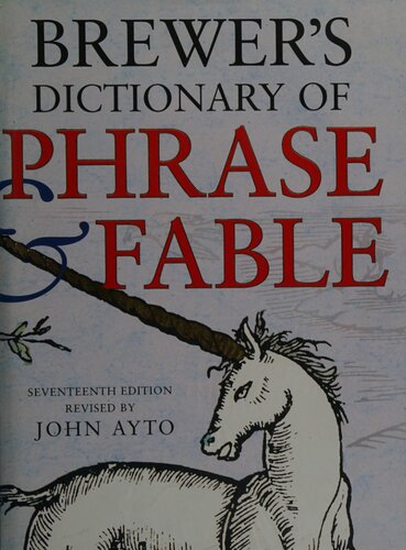 Brewer's Dictionary of Phrase & Fable, 17th edition