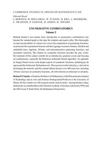 Enumerative Combinatorics