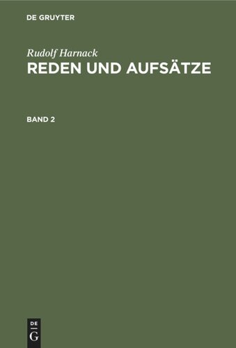 Reden und Aufsätze: Band 2 Reden und Aufsätze