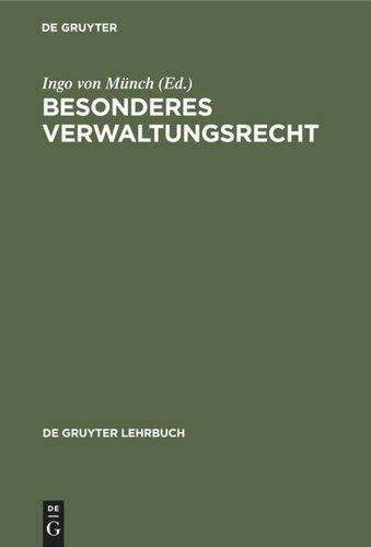 Besonderes Verwaltungsrecht