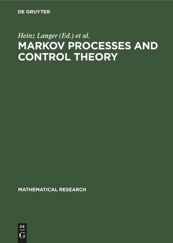 Markov Processes and Control Theory