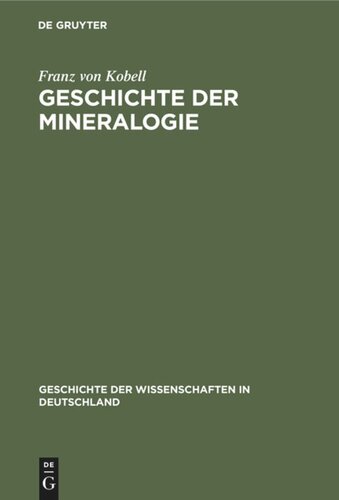 Geschichte der Mineralogie: Von 1650–1860