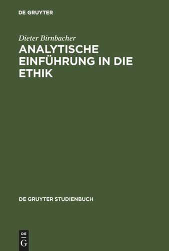 Analytische Einführung in die Ethik