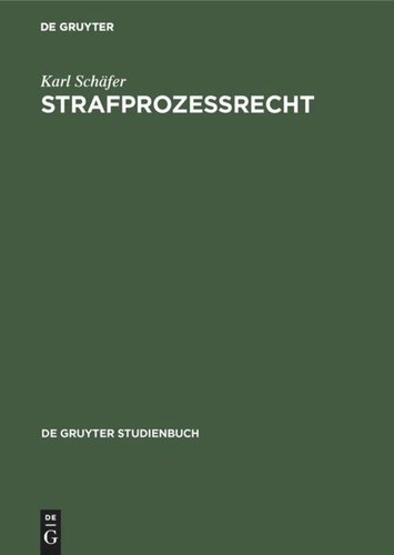 Strafprozeßrecht
