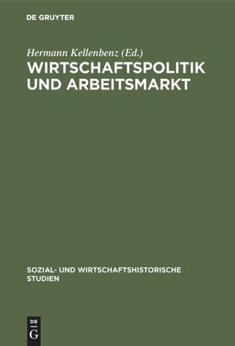 Wirtschaftspolitik und Arbeitsmarkt: Bericht über die 4. Arbeitstagung, Wien 14. und 15. April 1971