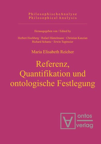 Referenz, Quantifikation und ontologische Festlegung