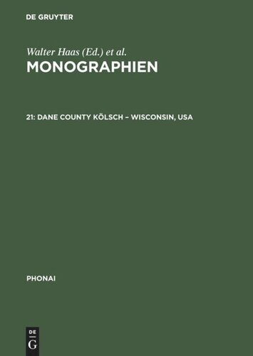 Monographien: 21 Dane County Kölsch – Wisconsin, USA