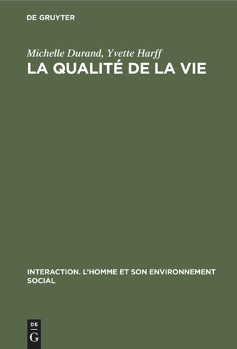 La qualité de la vie: Mouvement écologique - Mouvement ouvrier