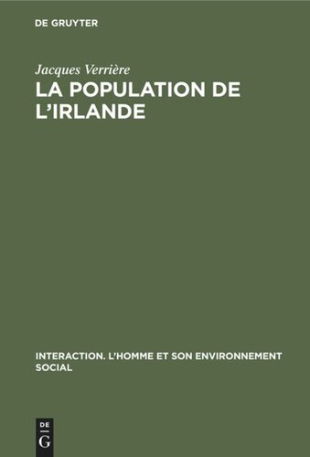 La population de l'Irlande