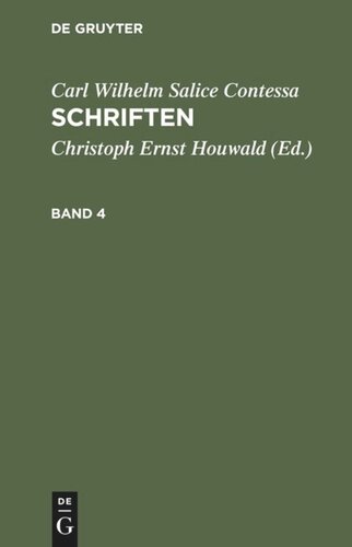 Schriften: Band 4