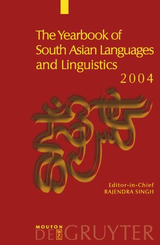 The Yearbook of South Asian Languages and Linguistics: 2004