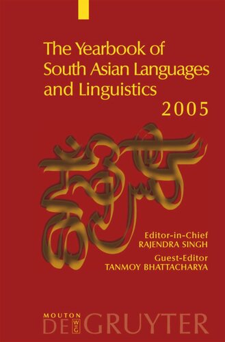 The Yearbook of South Asian Languages and Linguistics: 2005
