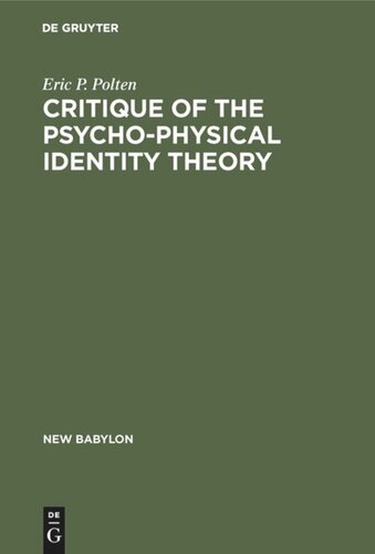 Critique of the Psycho-Physical Identity Theory: A Refutation of Scientific Materialism and an Establishment of Mind-Matter Dualism by Means of Philosophy and Scientific Method