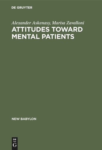 Attitudes toward mental patients: A study across cultures