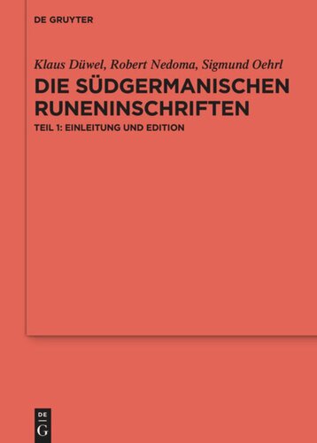Die südgermanischen Runeninschriften
