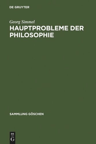 Hauptprobleme der Philosophie