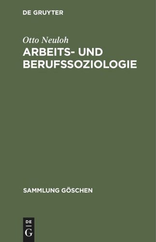 Arbeits- und Berufssoziologie