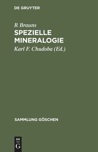 Spezielle Mineralogie