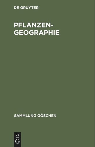 Pflanzengeographie