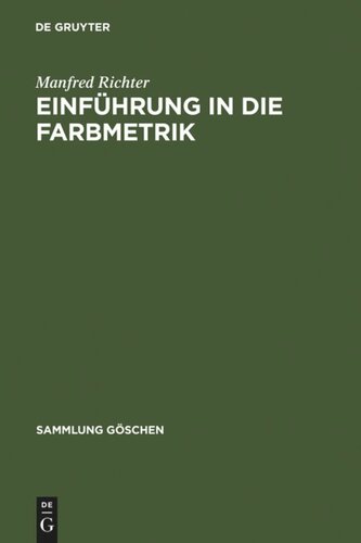 Einführung in die Farbmetrik