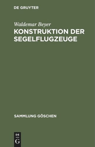 Konstruktion der Segelflugzeuge