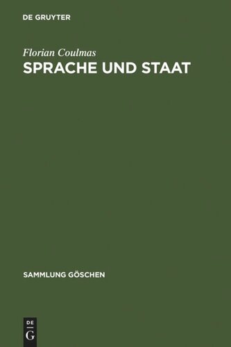 Sprache und Staat: Studien zur Sprachplanung und Sprachpolitik