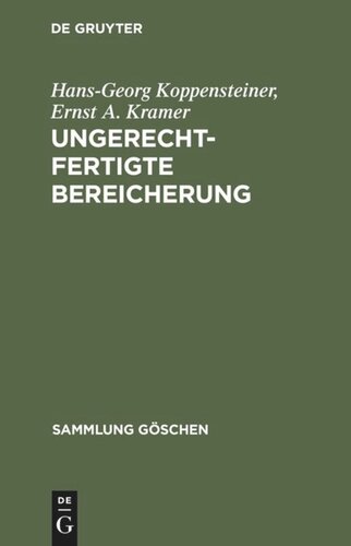Ungerechtfertigte Bereicherung