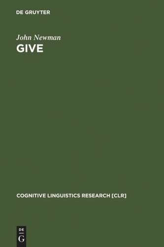 Give: A Cognitive Linguistic Study