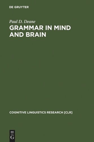 Grammar in Mind and Brain: Explorations in Cognitive Syntax