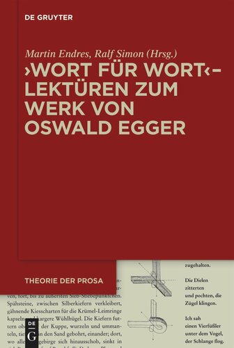 ›Wort für Wort‹ – Lektüren zum Werk von Oswald Egger