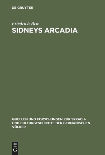 Sidneys Arcadia: Eine Studie zur englischen Renaissance
