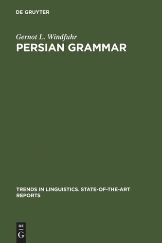 Persian Grammar: History and State of its Study
