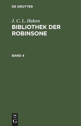 Bibliothek der Robinsone: Band 4
