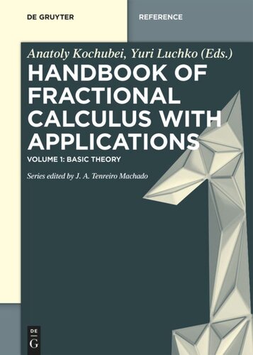 Handbook of Fractional Calculus with Applications: Volume 1 Basic Theory