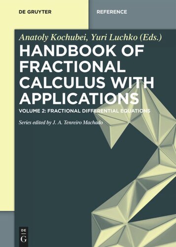 Handbook of Fractional Calculus with Applications: Volume 2 Fractional Differential Equations