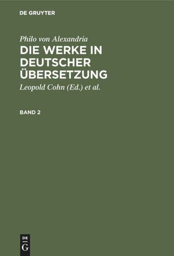 Die Werke in deutscher Übersetzung: Band 2