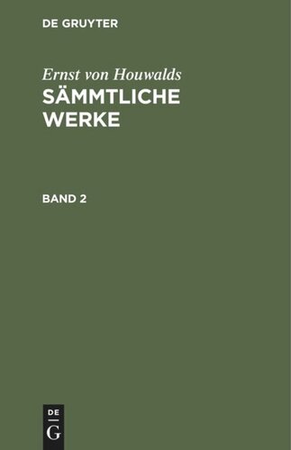 Sämmtliche Werke: Band 2