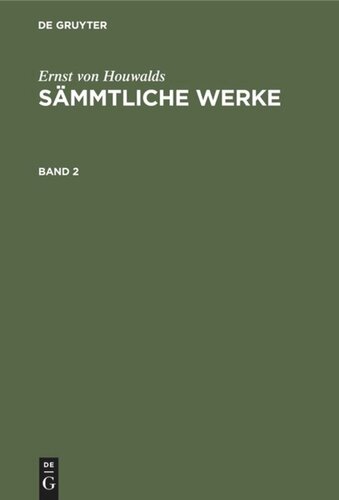 Sämmtliche Werke: Band 2