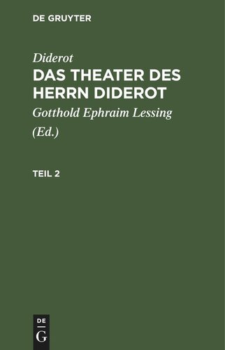 Das Theater des Herrn Diderot: Teil 2