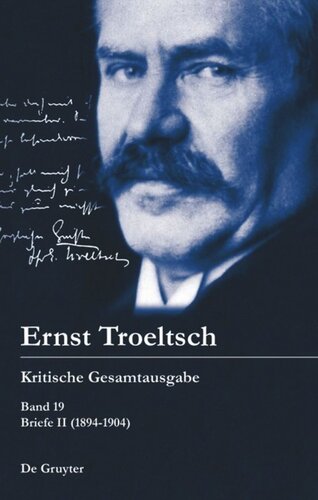 Kritische Gesamtausgabe: Band 19 Briefe II (1894–1904)