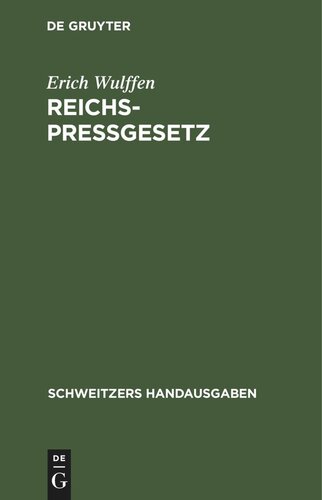 Reichs-Pressgesetz