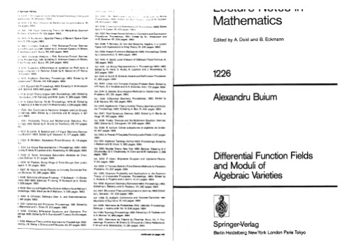 Differential Function Fields and Moduli of Algebraic Varieties