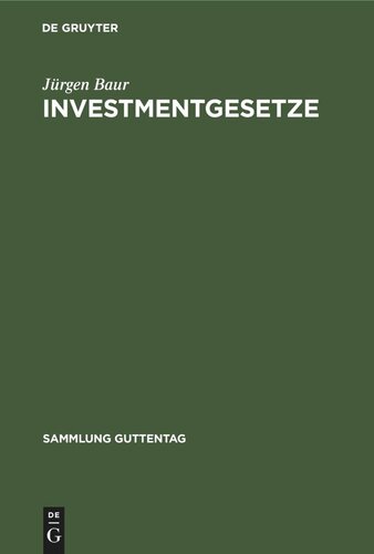 Investmentgesetze