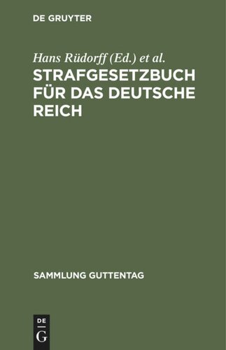 Strafgesetzbuch für das Deutsche Reich: Nebst den gebräuchlichsten Reichsstrafgesetzen: Post, Impfen, Presse, Personenstand, Nahrungsmittel, Kranken-, Unfall-, Alters-, Invaliditätsversicherung und Gewerbeordnung u.s.w. ; Text-Ausg. mit Anmerkungen