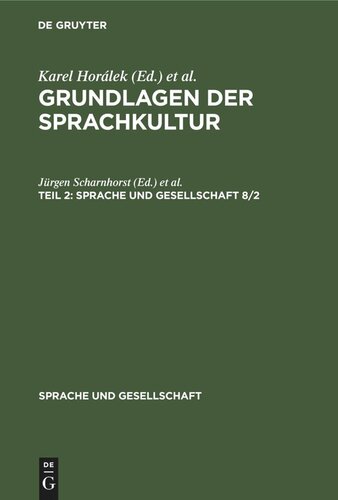 Grundlagen der Sprachkultur: Teil 2