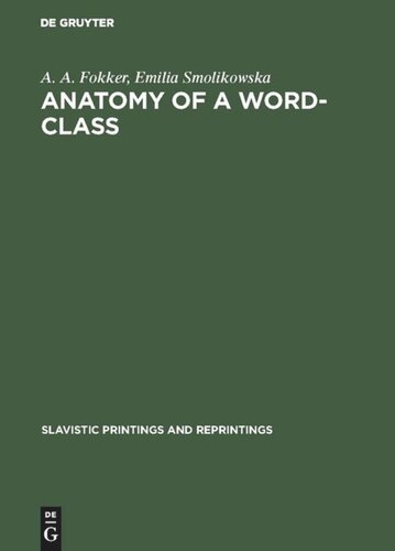 Anatomy of a word-class: A chapter of Polish grammar