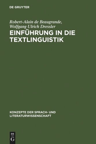 Einführung in die Textlinguistik