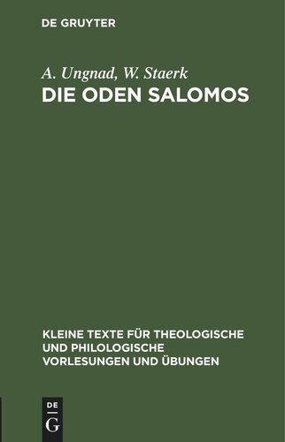 Die Oden Salomos