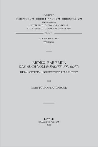 'Abdisho' bar Brika, Das Buch vom 'Paradies von Eden'