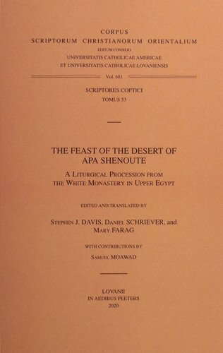 The Feast of the Desert of Apa Shenoute: A Liturgical Procession from the White Monastery in Upper Egypt
